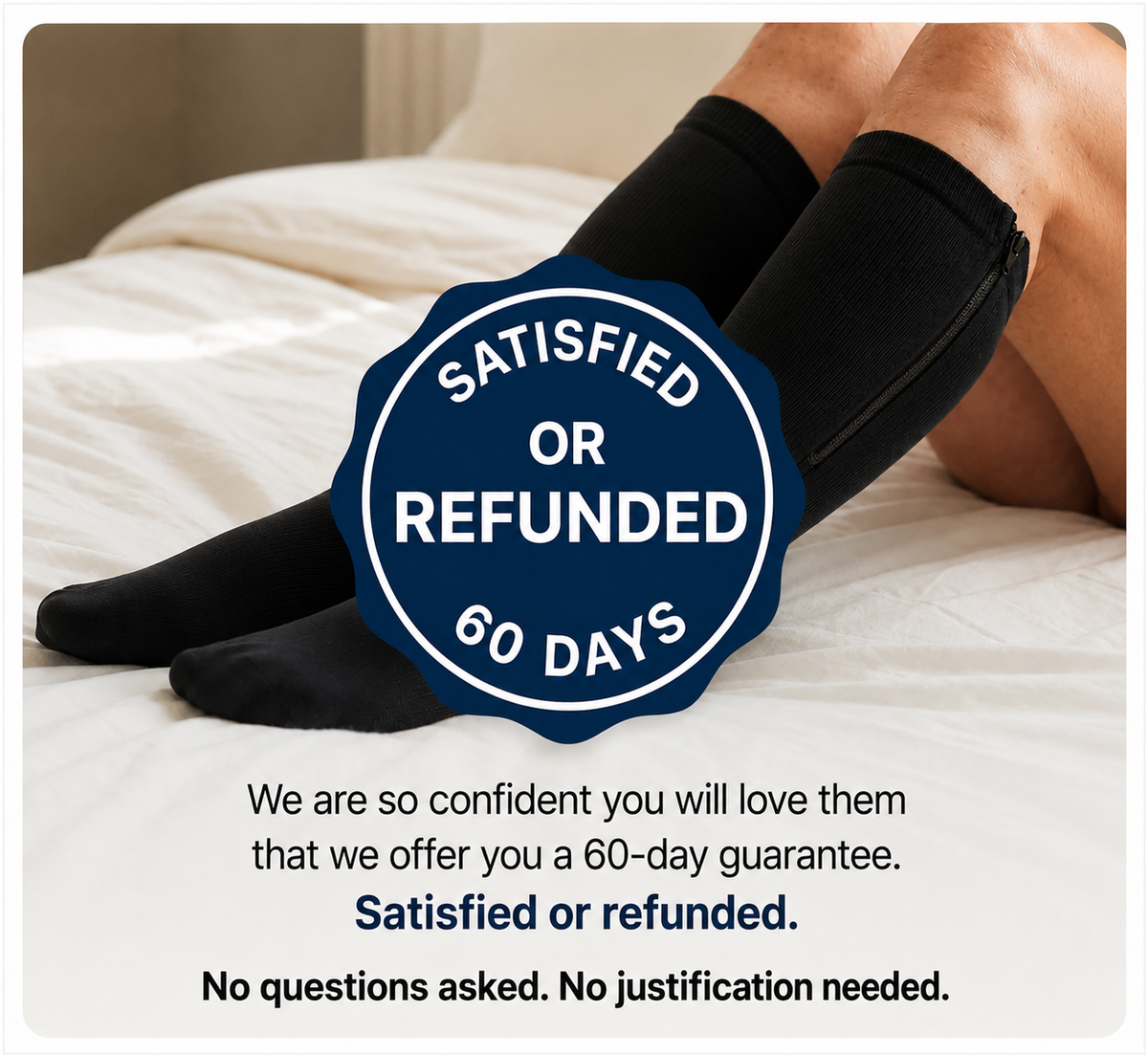 Compression Slimedge Zip Socks