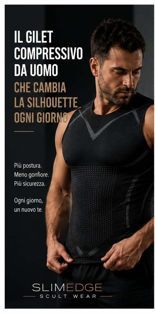 Il gilet compressivo da uomo che cambia la silhouette ogni giorno