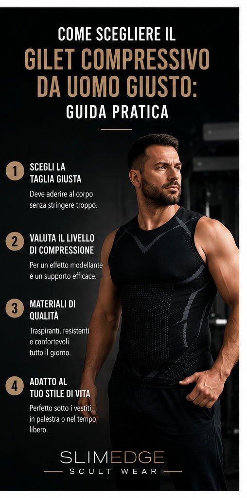 Gilet compressivo: l'alleato discreto degli uomini attivi