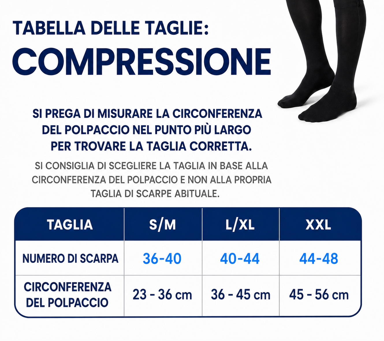 Calze Compressivi con Cerniera