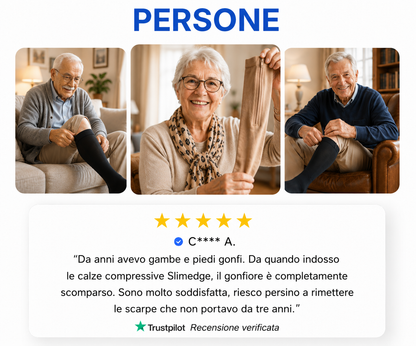 Calze Compressivi con Cerniera
