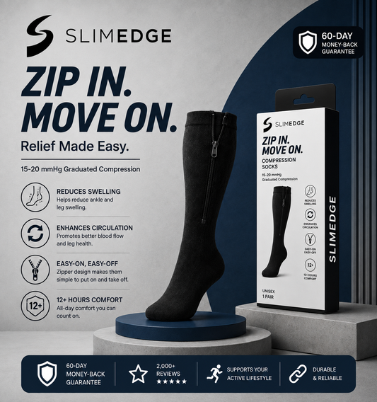 Compression Slimedge Zip Socks
