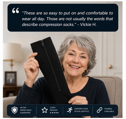 Compression Slimedge Zip Socks